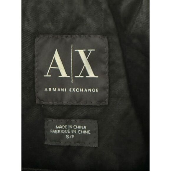 Armani Exchange Plaid Flannel Lined Zip Up Utility Jacket Black Women's Small - Picture 5 of 6